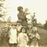 Nell with children